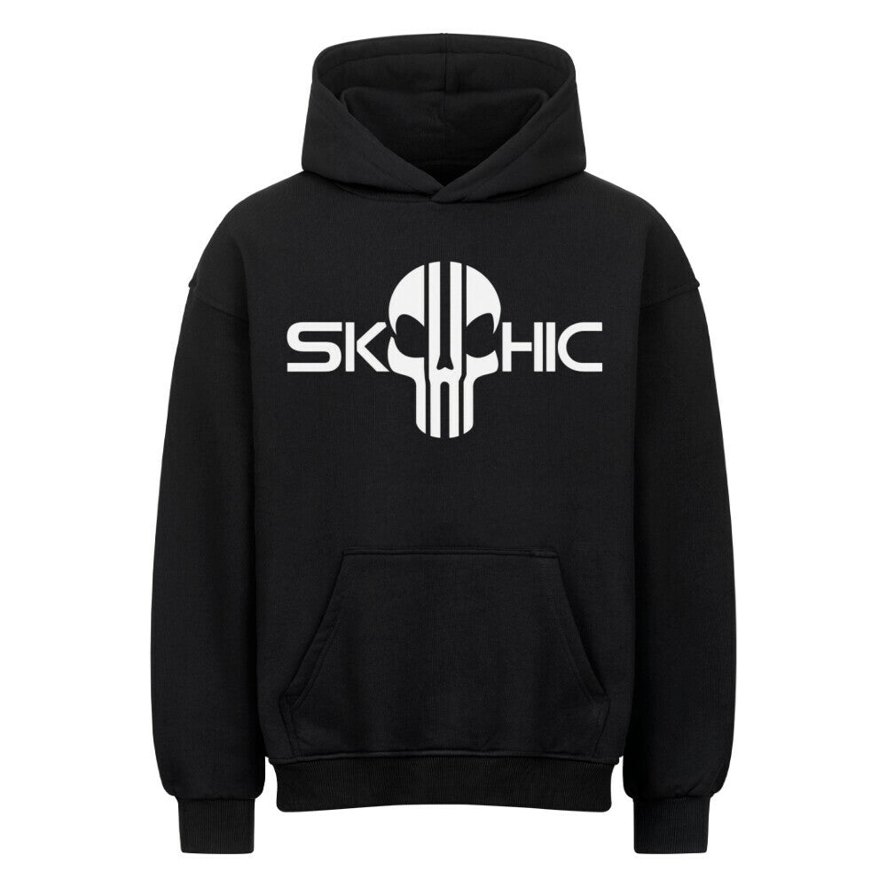SkullChic Skull VACANCY Oversized Hoodie - ArtWearX Wear Passion