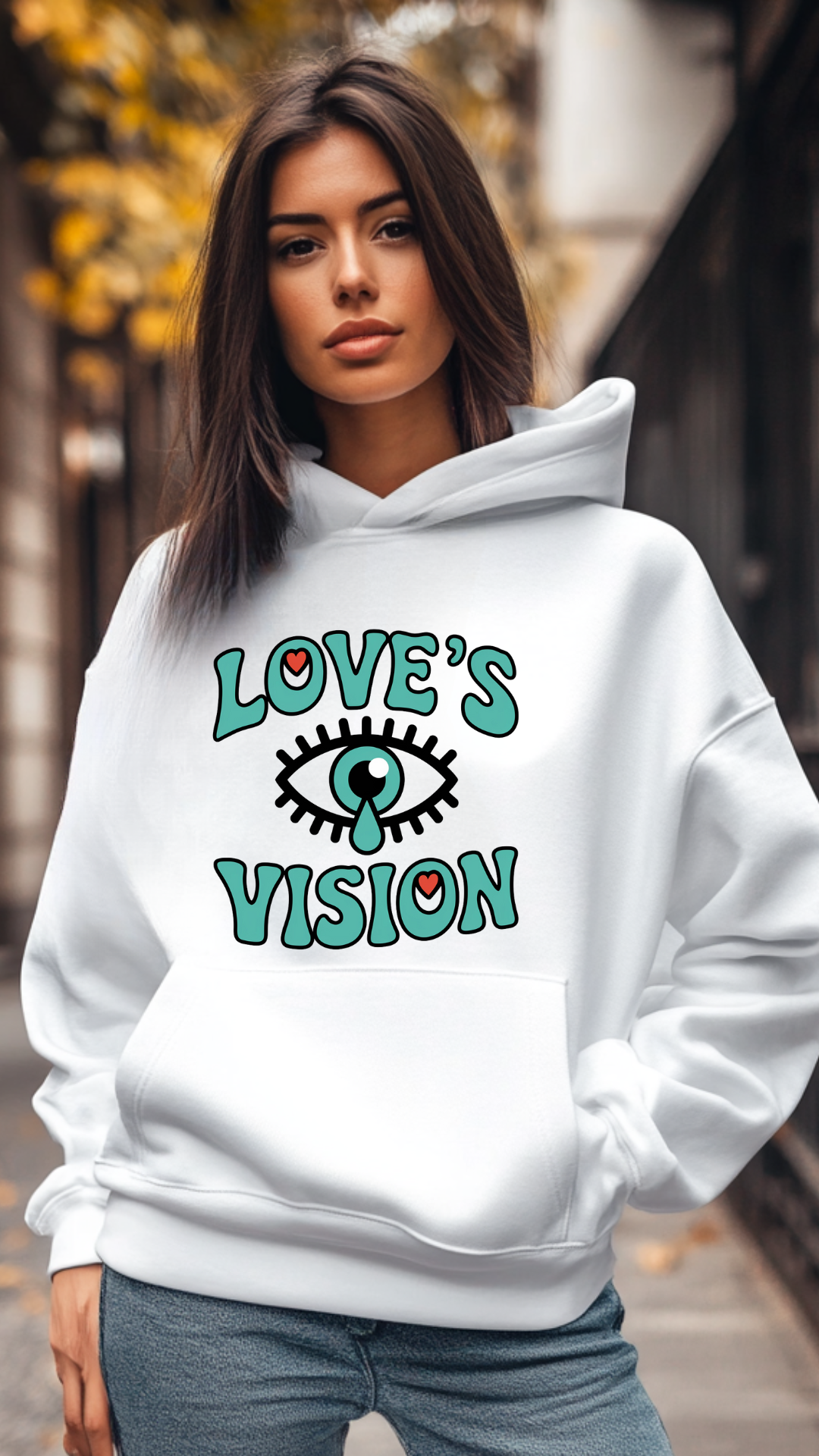 VACANCY Oversized Hoodie  Love's Vision I