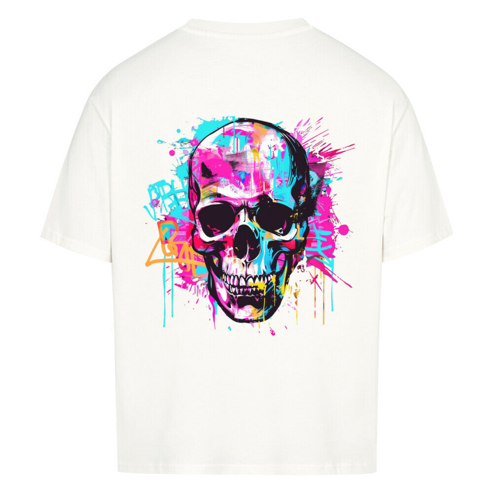 Skull Jaz VACANCY Oversized Shirt - ArtWearX Wear Passion