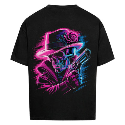 Skull Neon VACANCY Oversized Shirt - ArtWearX Wear Passion