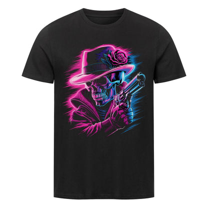 Skull Neon Premium Organic Shirt - ArtWearX Wear Passion