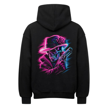 Skull Neon VACANCY Oversized Hoodie - ArtWearX Wear Passion