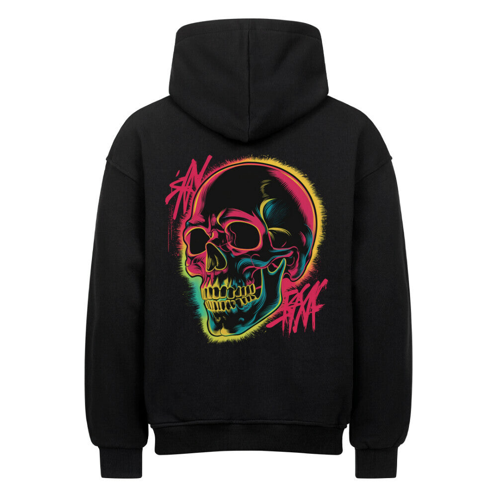 Skull Tastic VACANCY Oversized Hoodie - ArtWearX Wear Passion