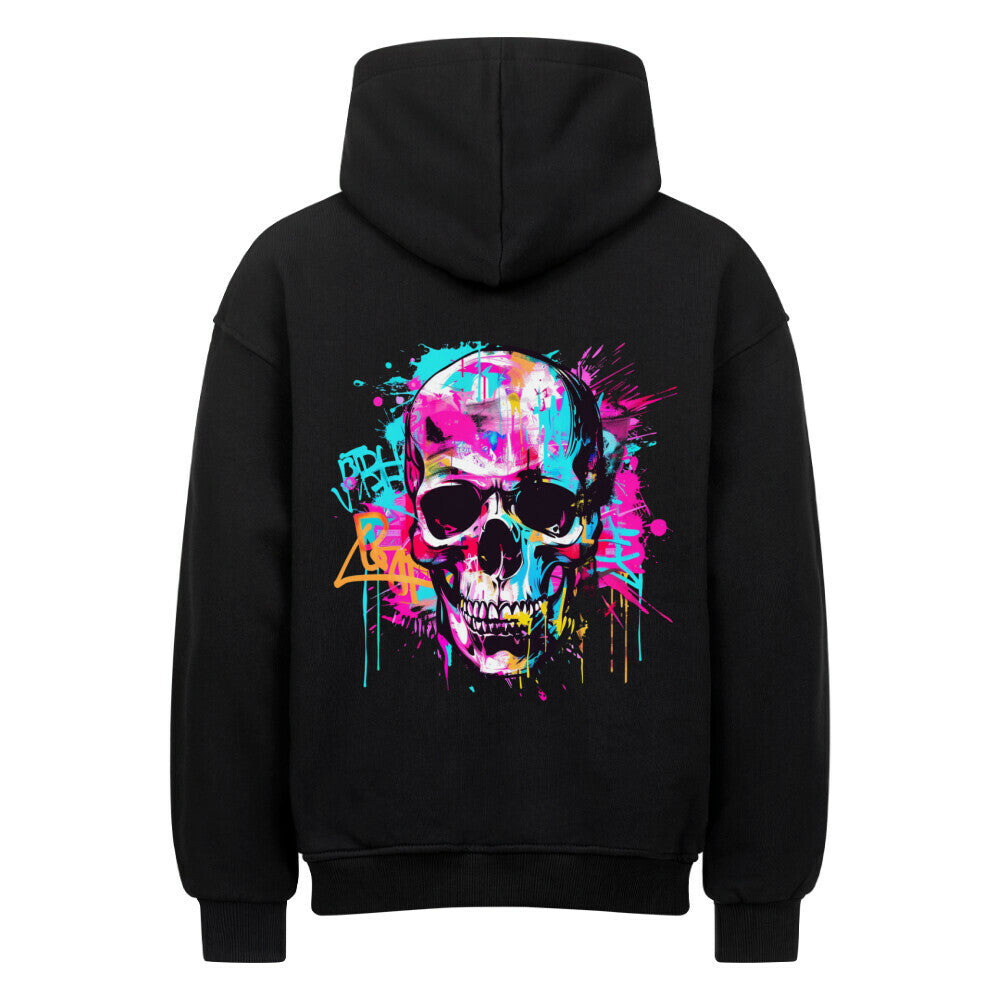 Skull Jaz VACANCY Oversized Hoodie - ArtWearX Wear Passion