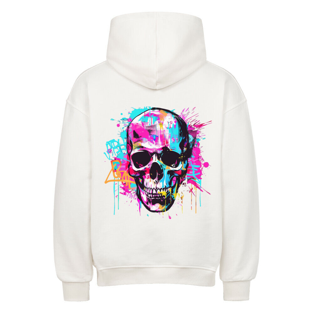 Skull Jaz VACANCY Oversized Hoodie - ArtWearX Wear Passion