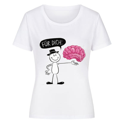 No Brain Premium Organic Shirt Women - ArtWearX Wear Passion