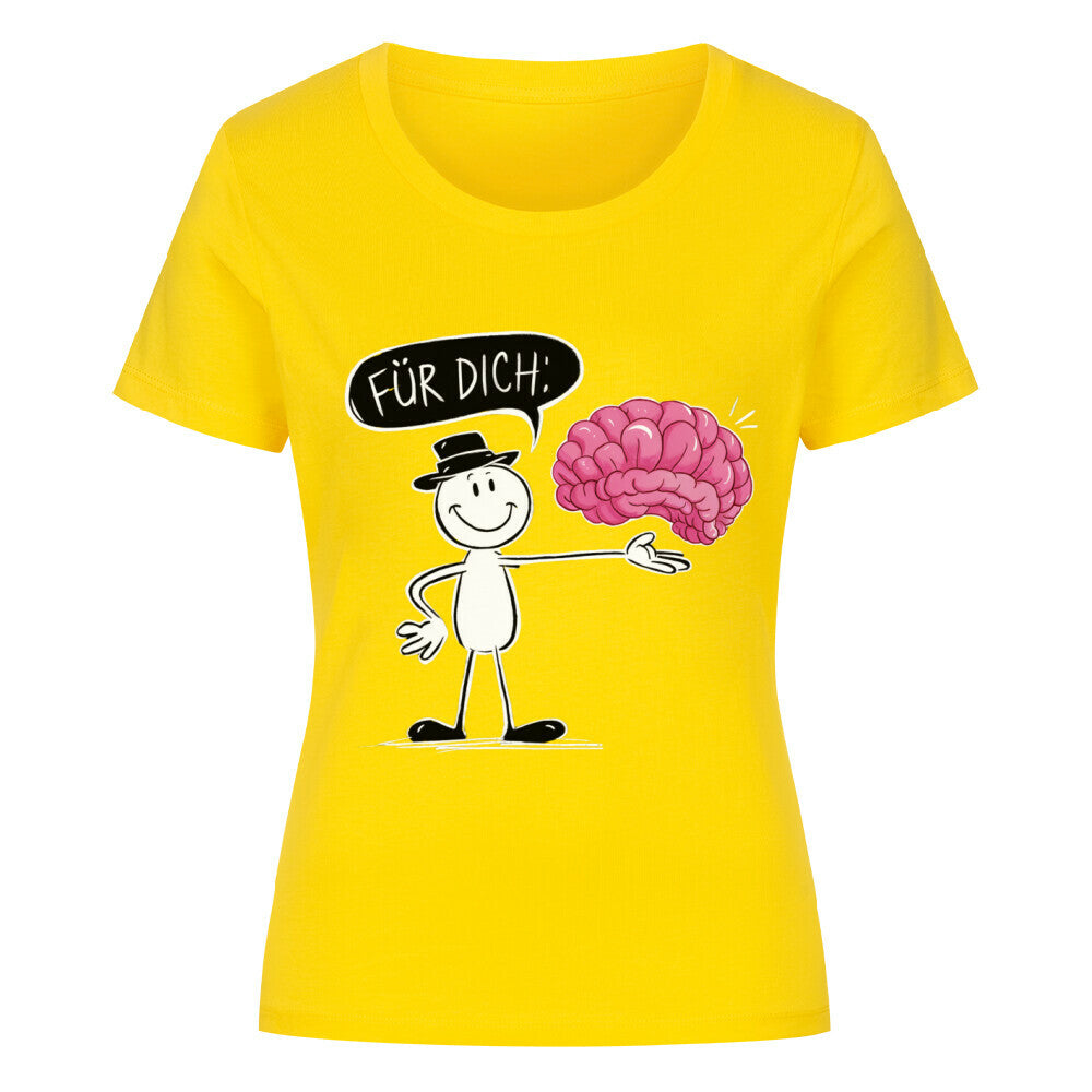 No Brain Premium Organic Shirt Women - ArtWearX Wear Passion