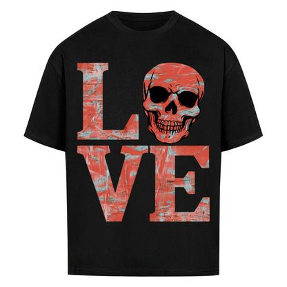 Love Skull VACANCY Oversized Shirt - ArtWearX Wear Passion