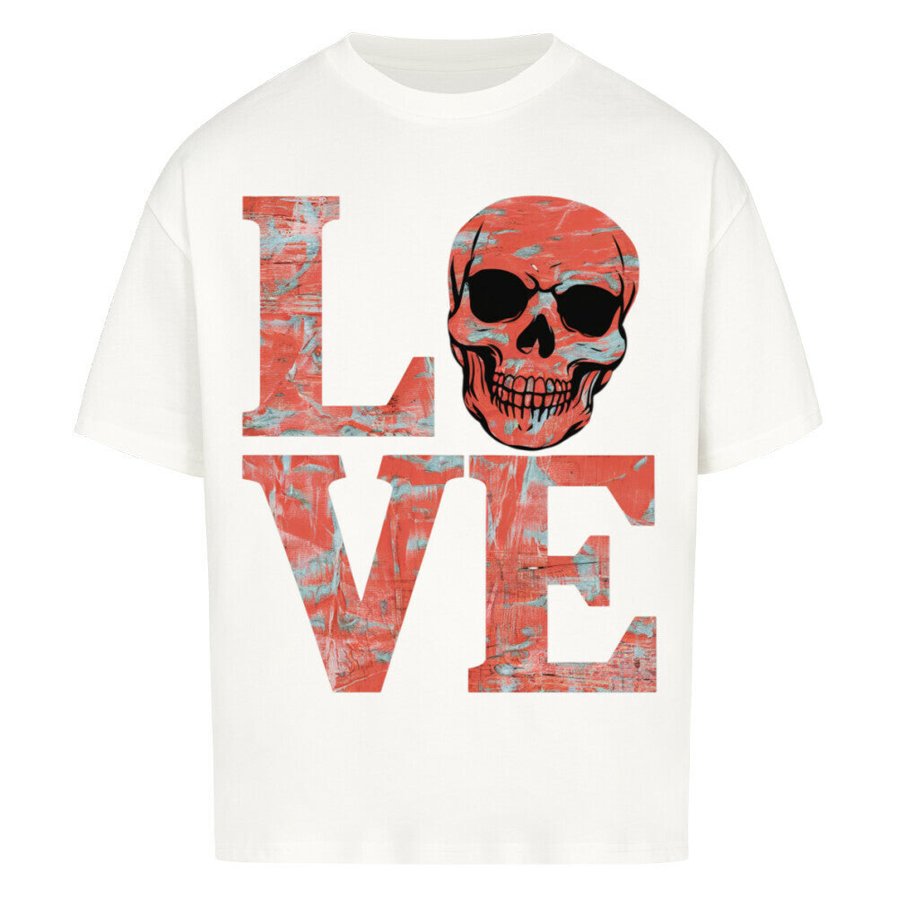 Love Skull VACANCY Oversized Shirt - ArtWearX Wear Passion