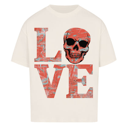 Love Skull VACANCY Oversized Shirt - ArtWearX Wear Passion