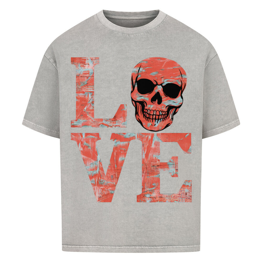 Love Skull VACANCY Oversized Shirt - ArtWearX Wear Passion