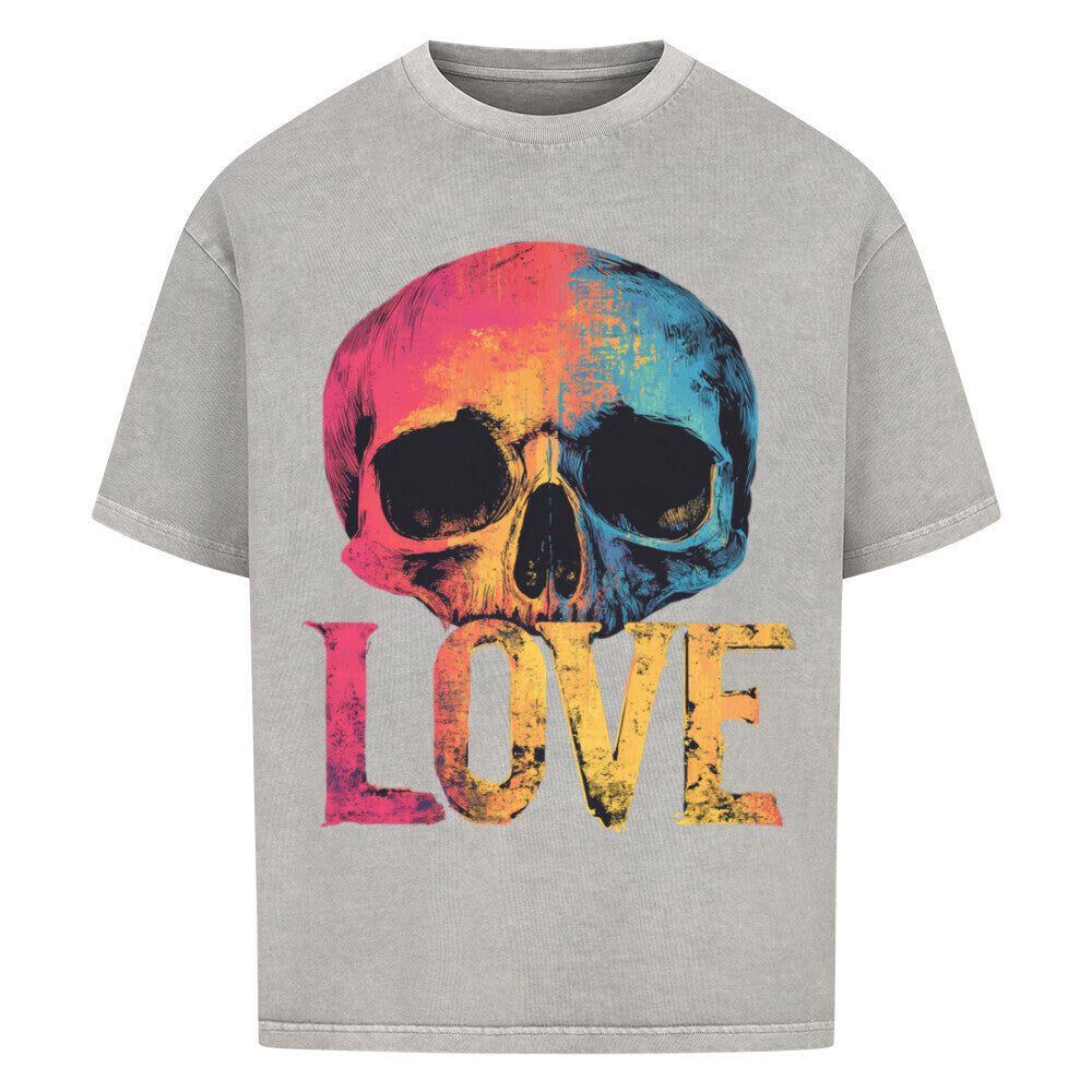 Love Skull 3 VACANCY Oversized Shirt - ArtWearX Wear Passion