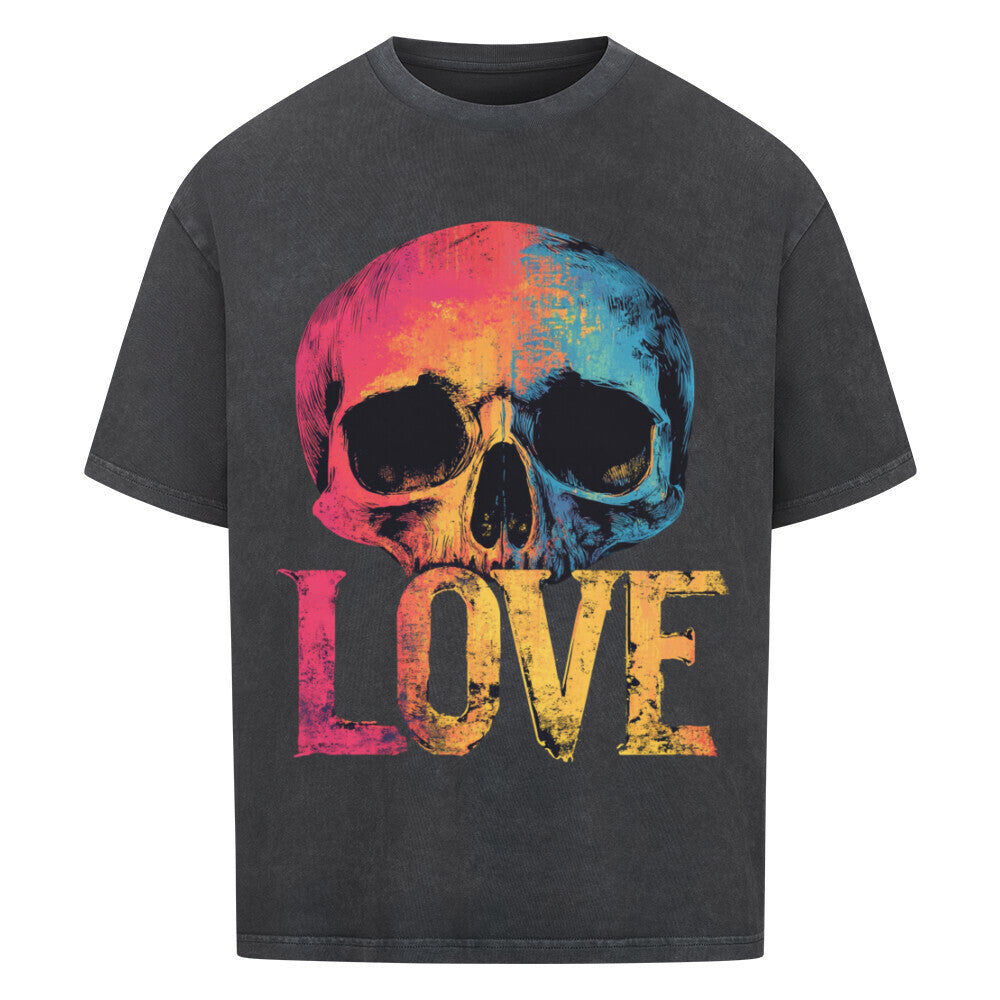 Love Skull 3 VACANCY Oversized Shirt - ArtWearX Wear Passion