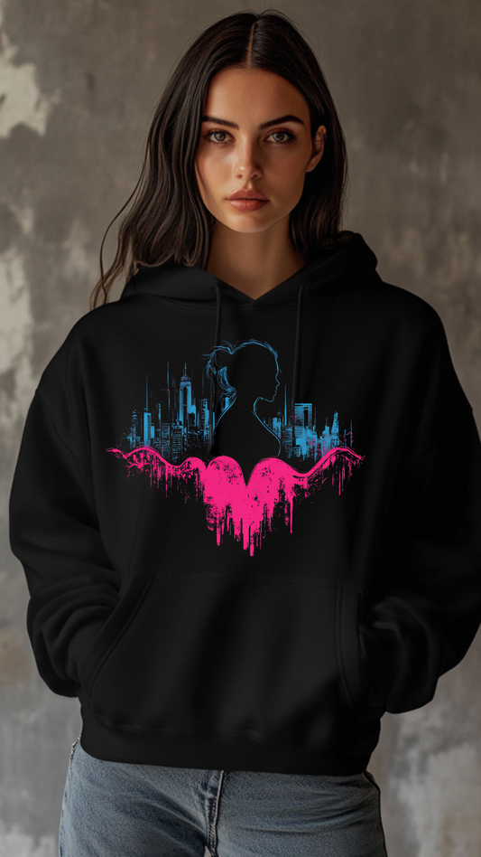 VACANCY Oversized Hoodie Urban Wings