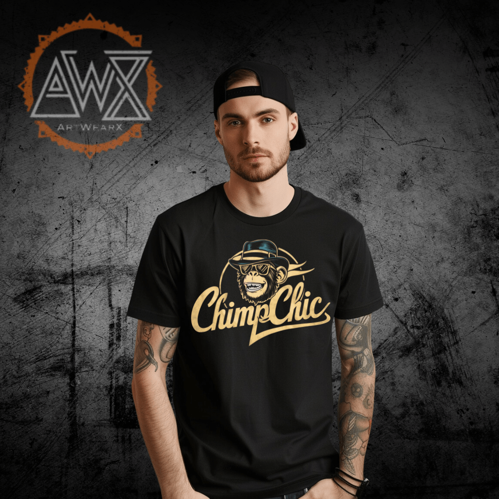 ChimpChic two Premium Organic Shirt - ArtWearX Wear Passion