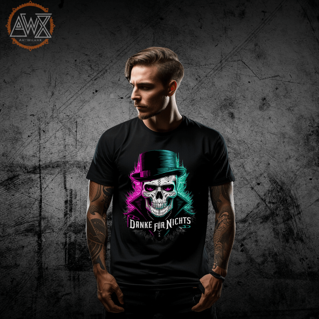 Skull Bonehead Premium Organic Shirt - ArtWearX Wear Passion