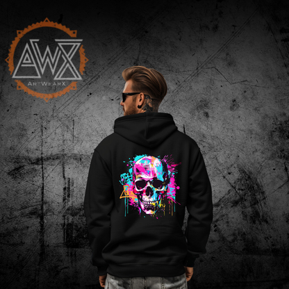 Skull Jaz VACANCY Oversized Hoodie - ArtWearX Wear Passion