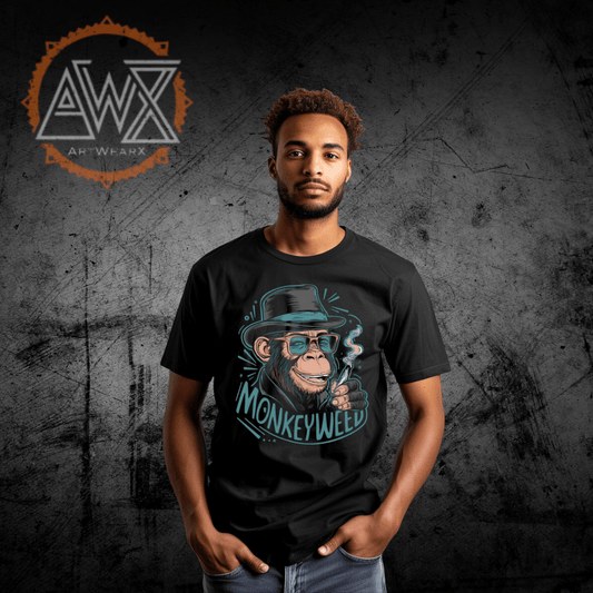 MonkeyWeed Zany Premium Organic Shirt - ArtWearX Wear Passion