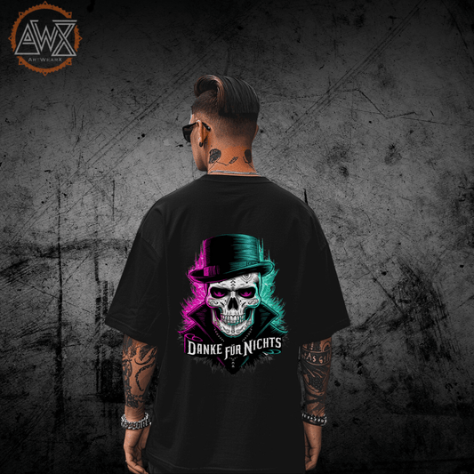 Skull Bonehead VACANCY Oversized Shirt - ArtWearX Wear Passion