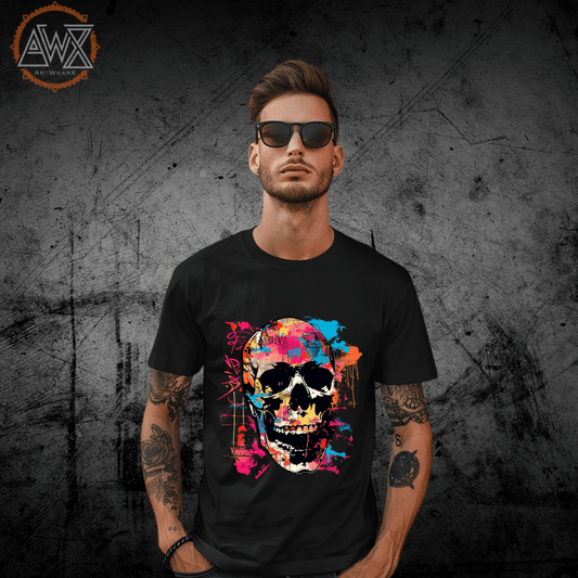 Skull Fiest Premium Organic Shirt - ArtWearX Wear Passion