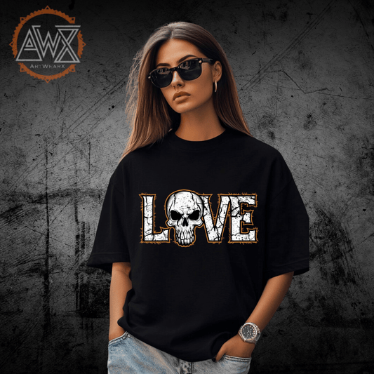 Skull Love 5 VACANCY Oversized Shirt - ArtWearX Wear Passion