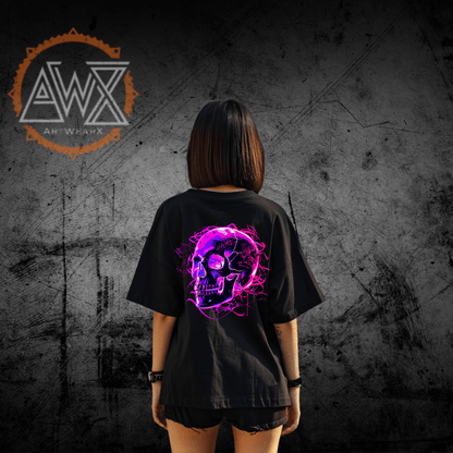 Skull Capt VACANCY Oversized Shirt - ArtWearX Wear Passion