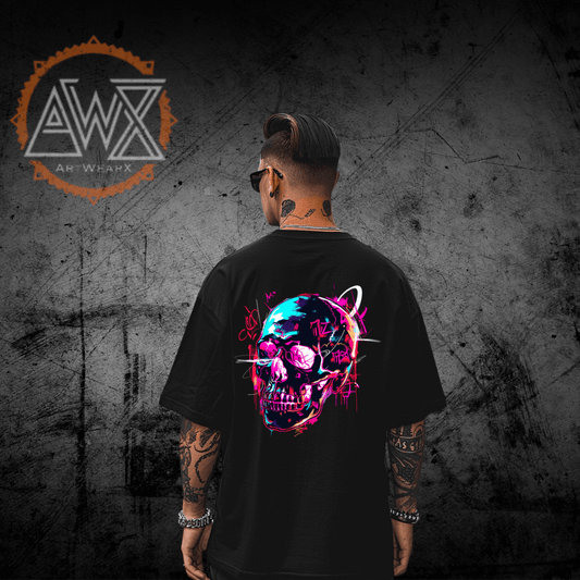 Skull Psych VACANCY Oversized Shirt - ArtWearX Wear Passion