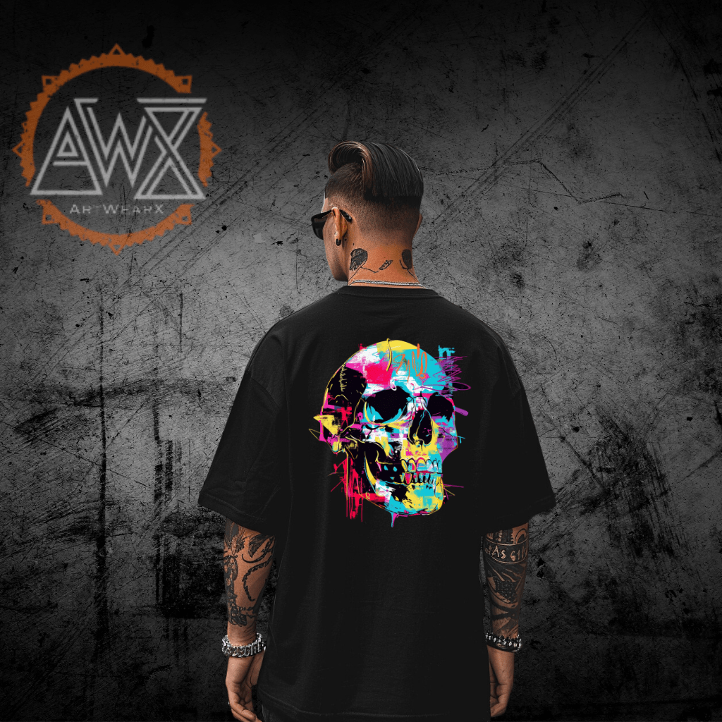 Skull Wac VACANCY Oversized Shirt - ArtWearX Wear Passion