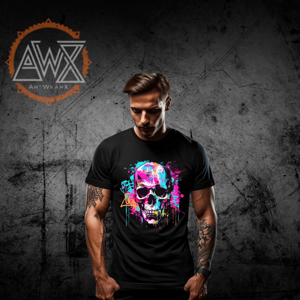 Skull Jaz Premium Organic Shirt - ArtWearX Wear Passion