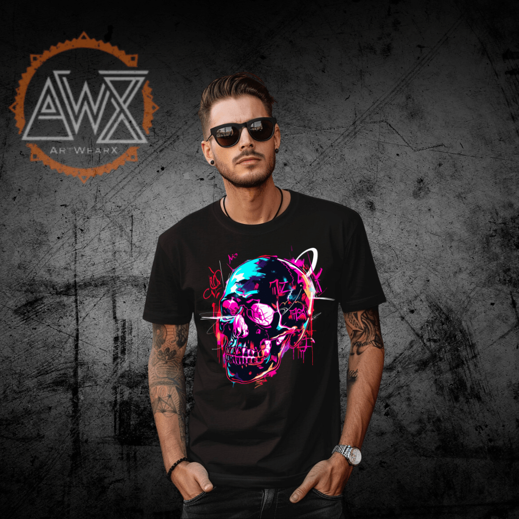 Skull Psych Premium Organic Shirt - ArtWearX Wear Passion