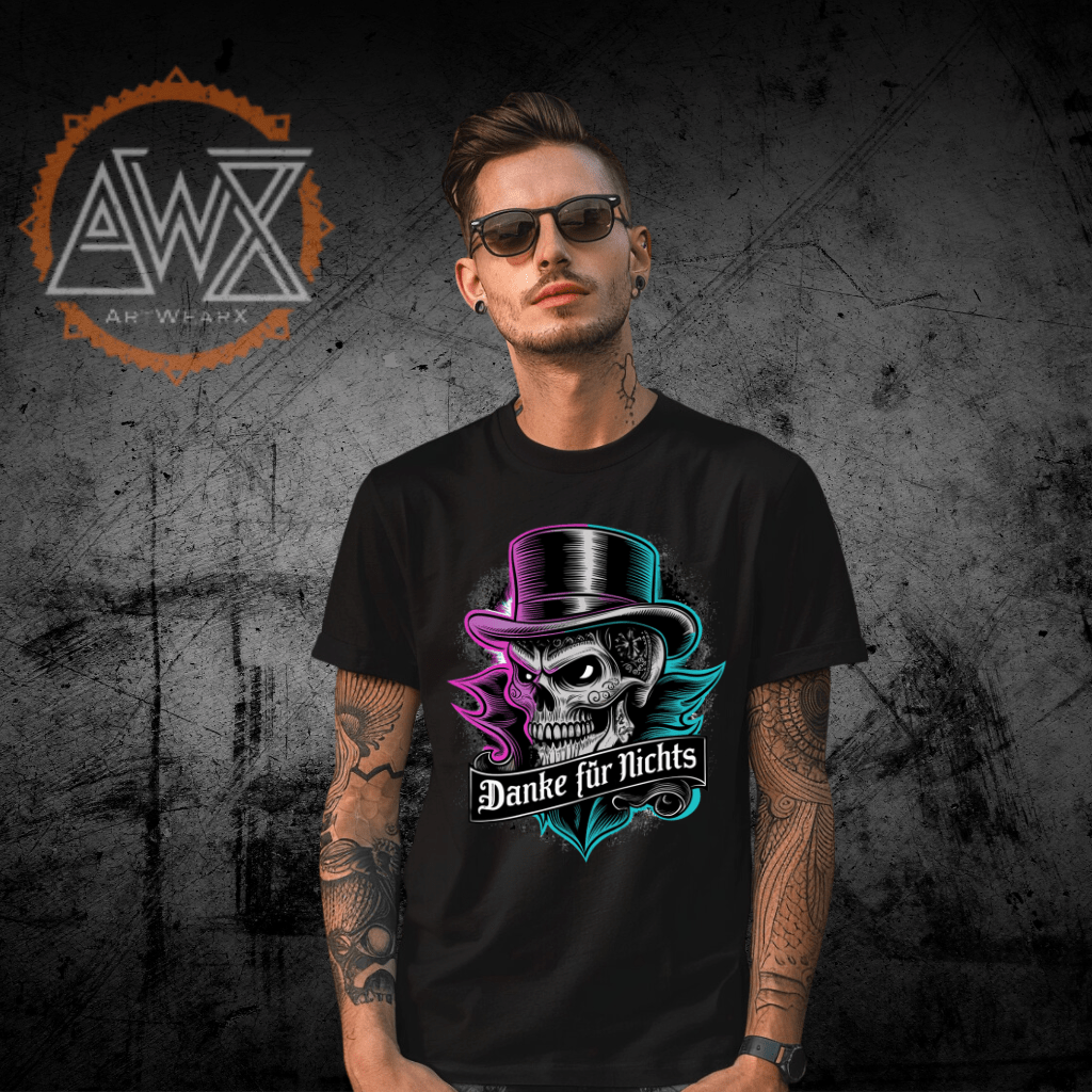 Skull Skully Premium Organic Shirt - ArtWearX Wear Passion