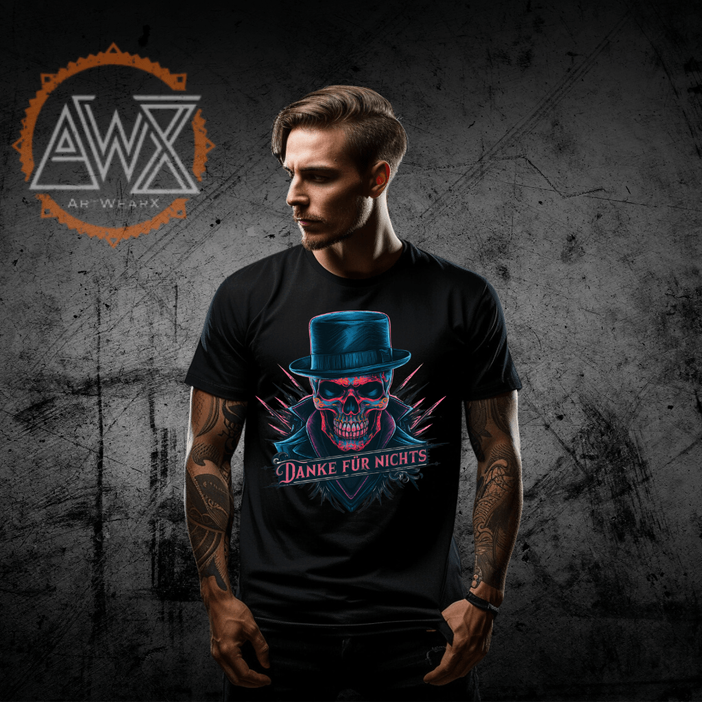 Skull Carl Premium Organic Shirt - ArtWearX Wear Passion