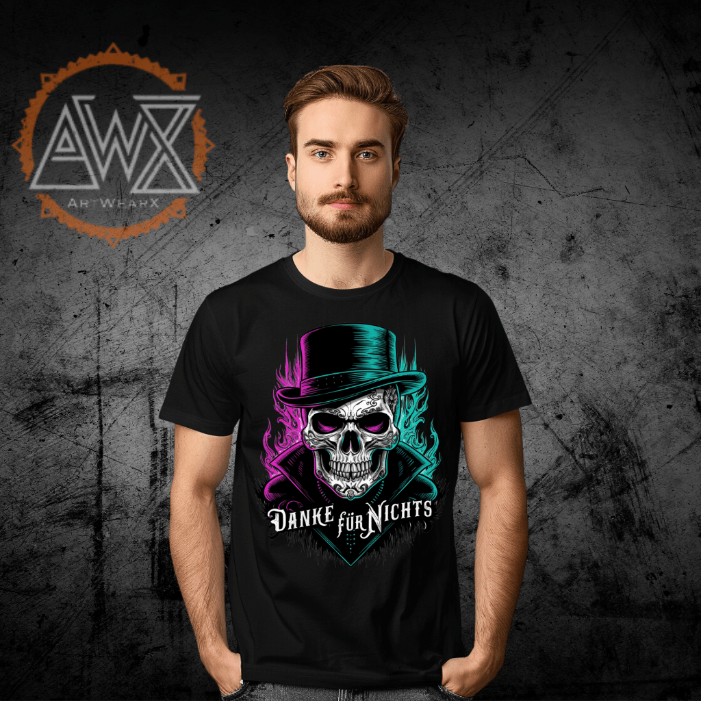 Skull Cranium Premium Organic Shirt - ArtWearX Wear Passion