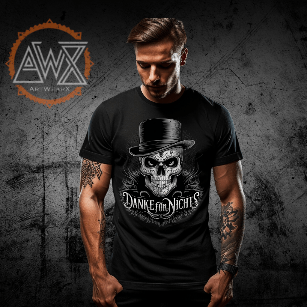 Skull Noggin Premium Organic Shirt - ArtWearX Wear Passion