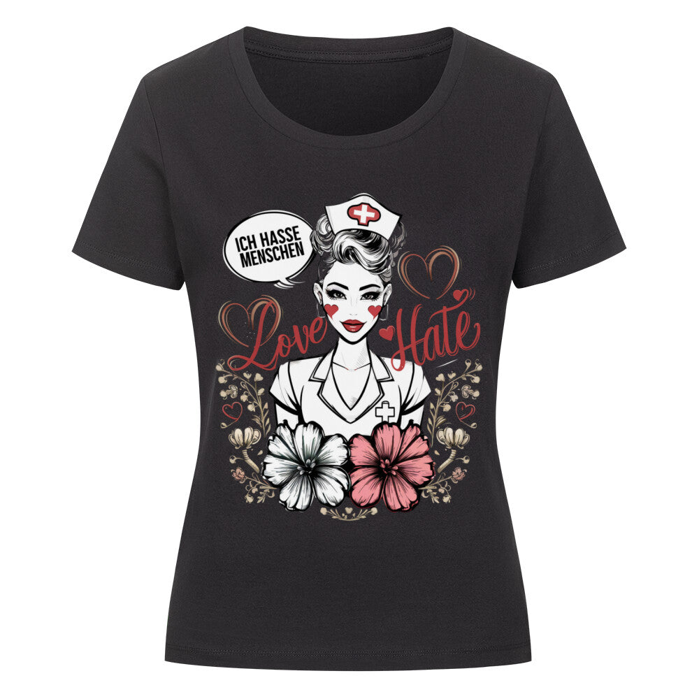 Nurse Moni Premium Organic Shirt Women - ArtWearX Wear Passion