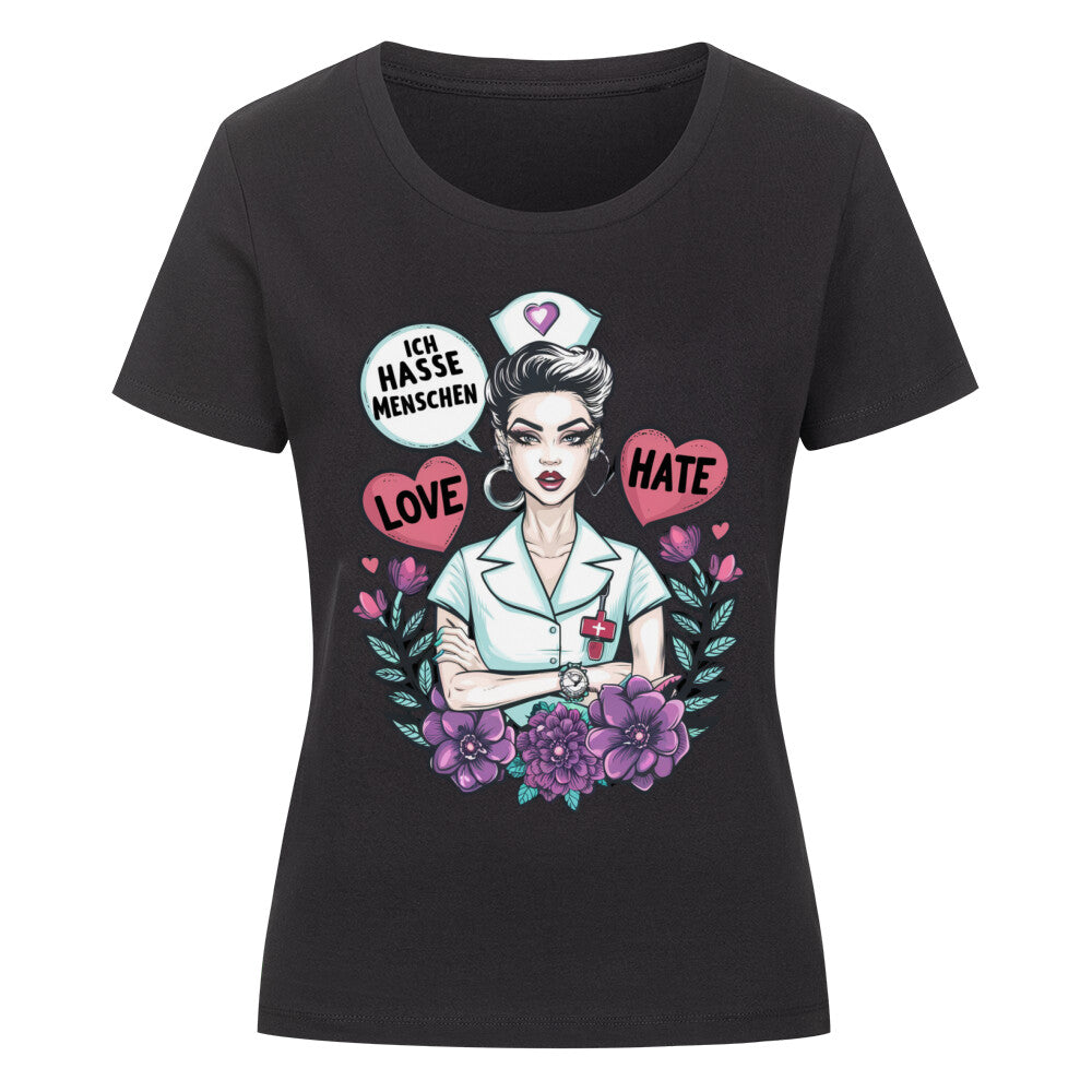 Nurse Nadine Premium Organic Shirt Women - ArtWearX Wear Passion