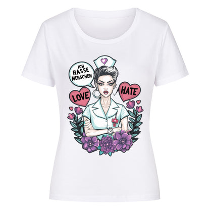 Nurse Nadine Premium Organic Shirt Women - ArtWearX Wear Passion