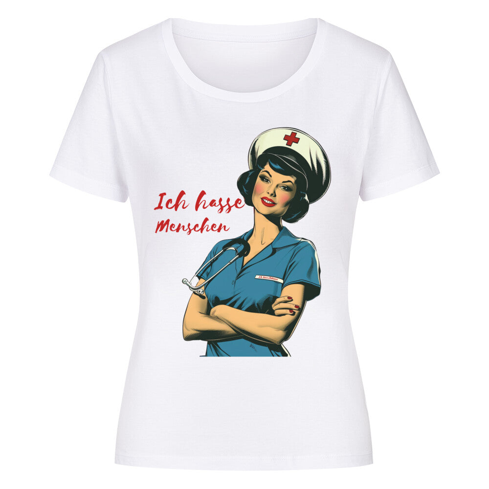 Nurse Susanne Premium Organic Shirt Women - ArtWearX Wear Passion